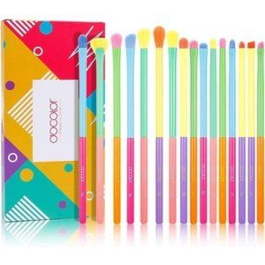 Eye Makeup Colorful Eyeshadow Syanthic Hair Makeup Brush Set 16pcs